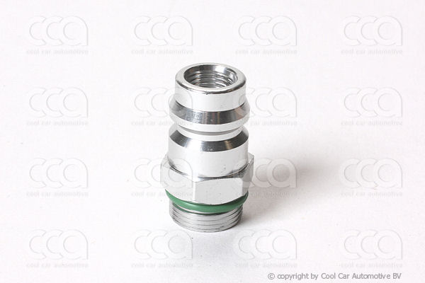 Servicenippels / adapters en toebehoren Hogedruk serviceventiel R134a (M15)