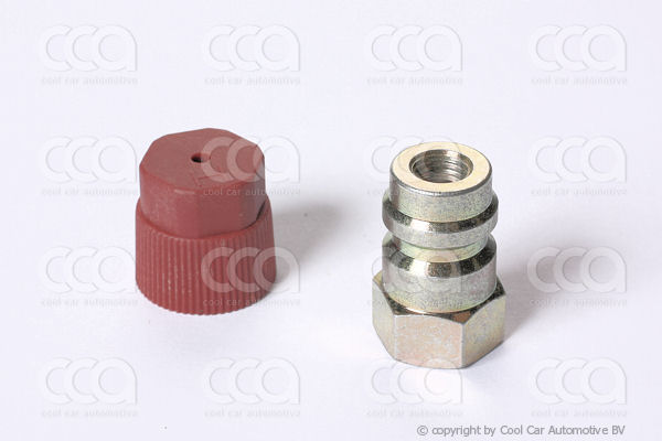 Servicenippels / adapters en toebehoren Hogedruk retrofitadapter R134a (3/16)