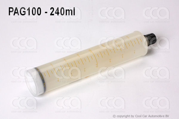 Compressor olie / lekdetektievloeistof Compressor olie PAG 100 (240 ml.)