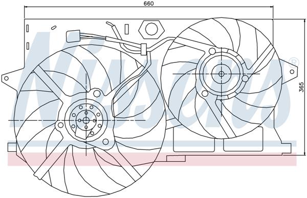 Ventilatoren Nissens Ventilator Citroen Jumpy TD 96-