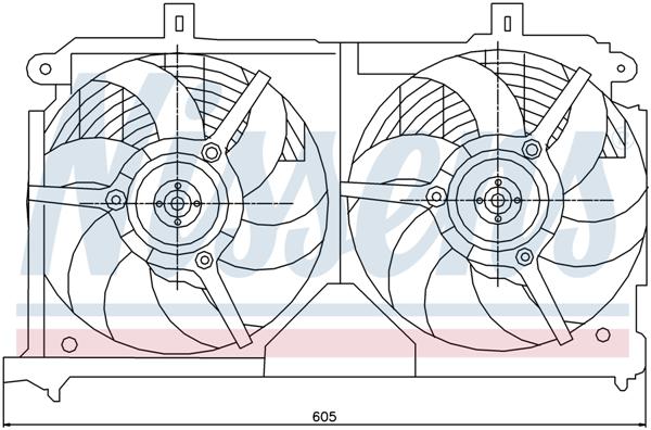 Ventilatoren Nissens Ventilator Peugeot 106 96-