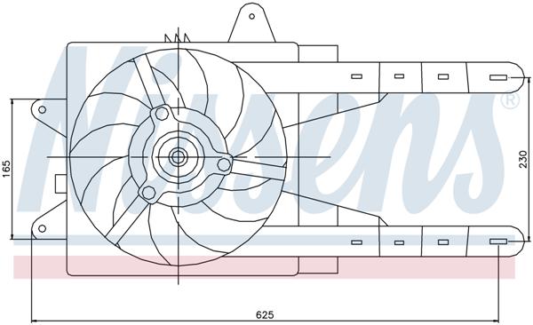 Ventilatoren Nissens Ventilator Fiat Punto I 93-