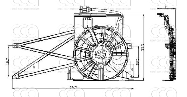 Ventilatoren Nissens Ventilator Opel Vectra B 95-