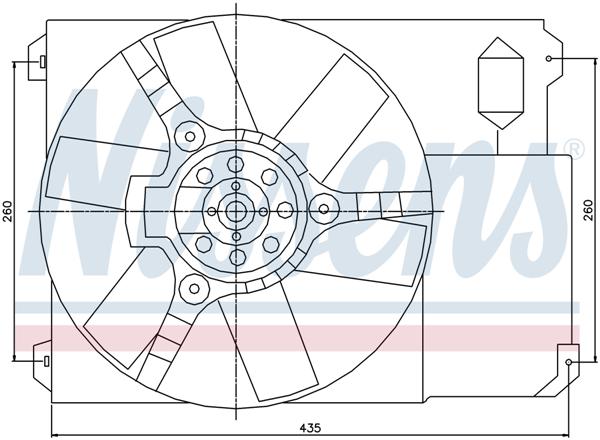 Ventilatoren Nissens Ventilator Peugeot Boxer 94-