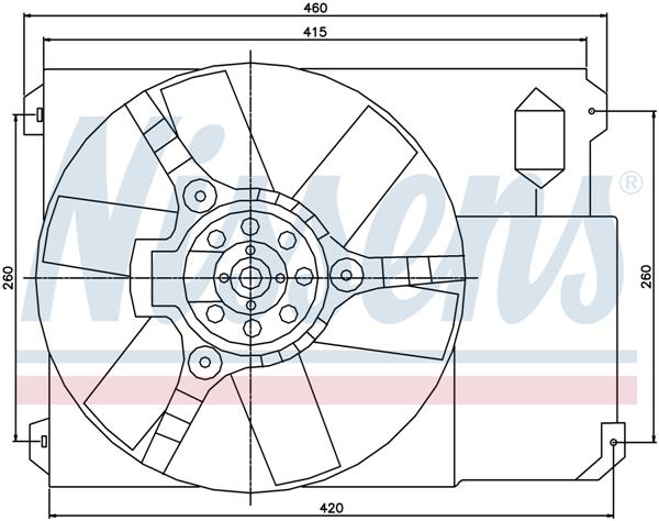 Ventilatoren Nissens Ventilator Peugeot Boxer 94-