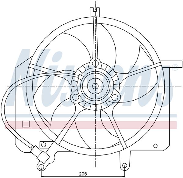 Ventilatoren Nissens Ventilator Honda Jazz 01-