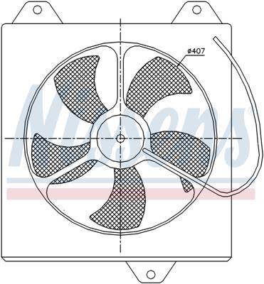 Ventilatoren Nissens Ventilator Toyota Avensis 2.0 D 97-