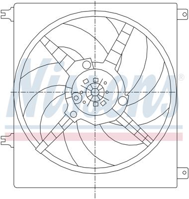 Ventilatoren Nissens Ventilator Suzuki Wagon-R 00-