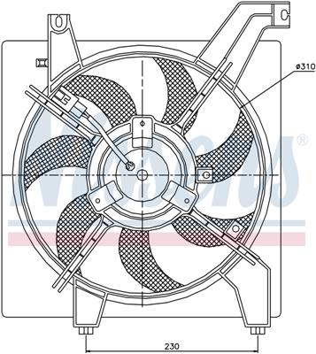 Ventilatoren Nissens Ventilator Hyundai Getz -AC 02-