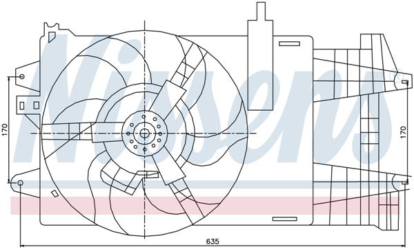 Ventilatoren Nissens Ventilator Fiat Punto II 01-