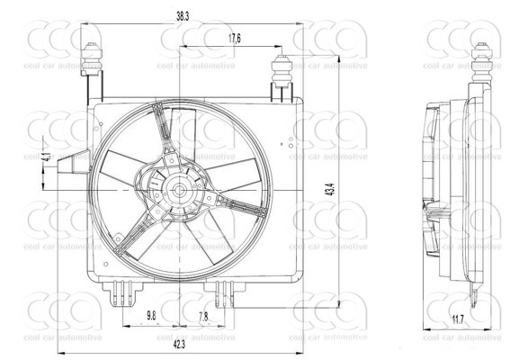 Ventilatoren Nissens Ventilator Ford Fiesta IV 95-