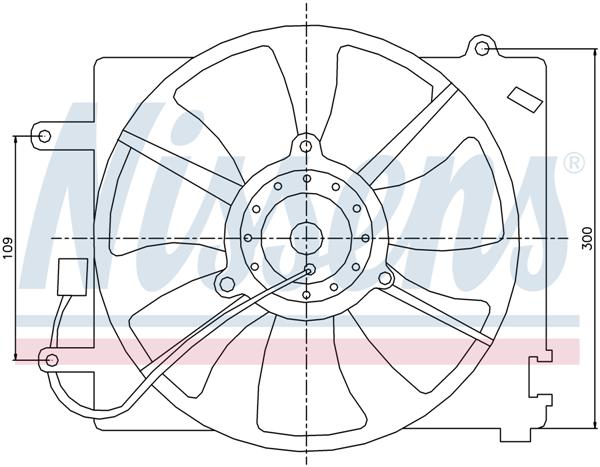 Ventilatoren Nissens Ventilator Daewoo Matiz 98-01