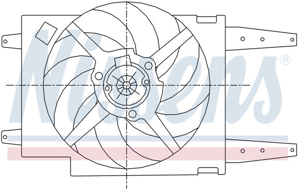 Ventilatoren Nissens Ventilator Alfa Romeo 166 V6 03-