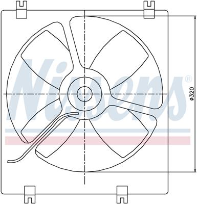 Ventilatoren Nissens Ventilator Mitsubishi Galant 87