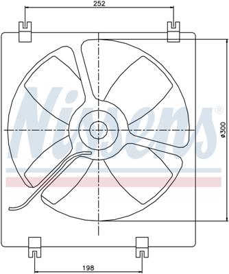 Ventilatoren Nissens Ventilator Mitsubishi Galant 87