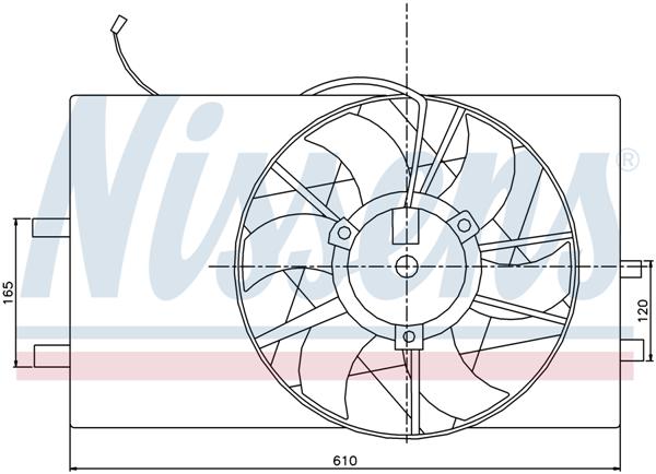 Ventilatoren Nissens Ventilator Mercedes A-Class 97-