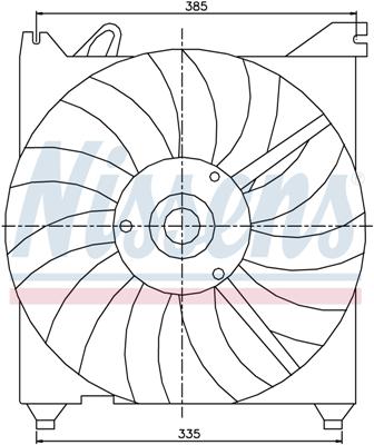 Ventilatoren Nissens Ventilator Hyundai Sonata 98-
