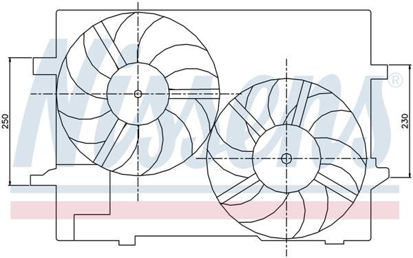 Ventilatoren Nissens Ventilator Jaguar X-Type 01-