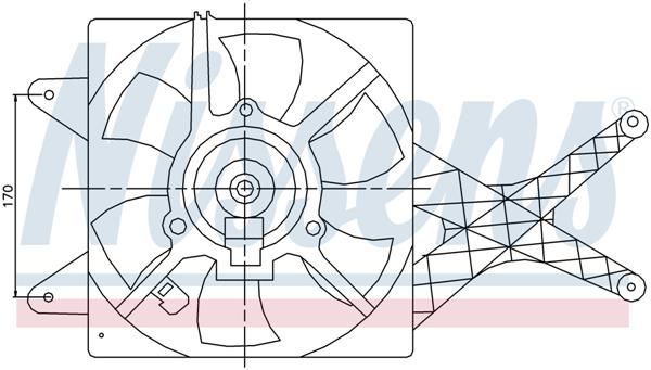 Ventilatoren Nissens Ventilator Nissan Micra 1,5 D 98-03