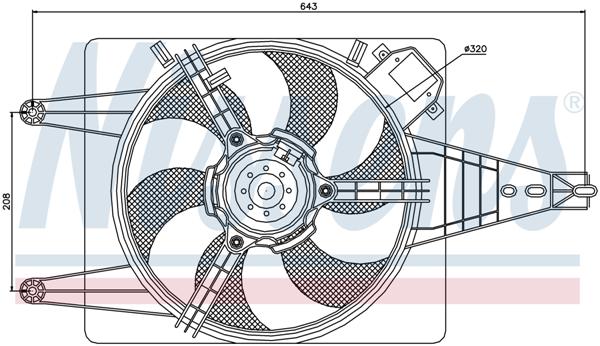 Ventilatoren Nissens Ventilator Alfa Romeo 146 96-