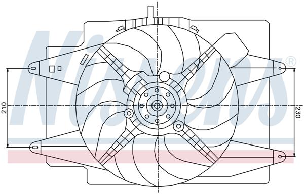Ventilatoren Nissens Ventilator Alfa Romeo 147 JTD 00-