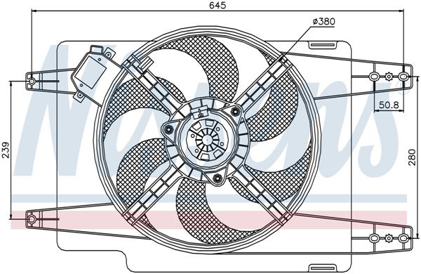 Ventilatoren Nissens Ventilator Alfa Romeo 156 1,6-1,8-2,0 97