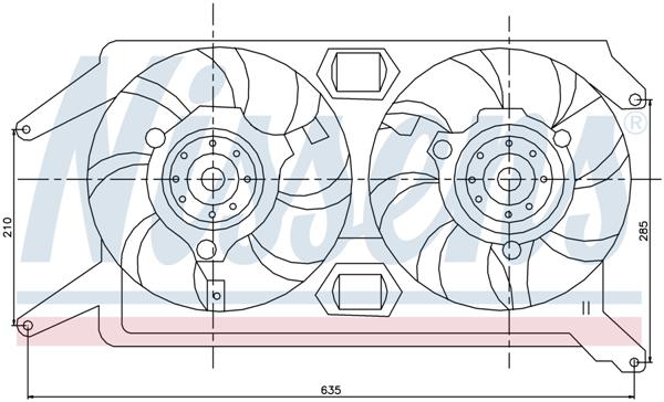 Ventilatoren Nissens Ventilator Alfa Romeo 156 97-