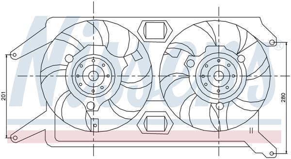 Ventilatoren Nissens Ventilator Alfa Romeo 156 97-