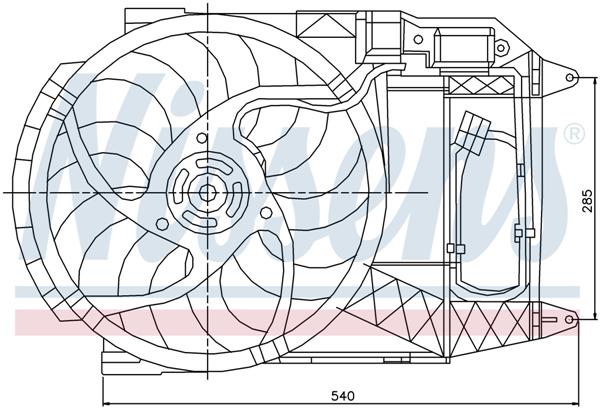 Ventilatoren Nissens Ventilator Mini 1.4 D 03-