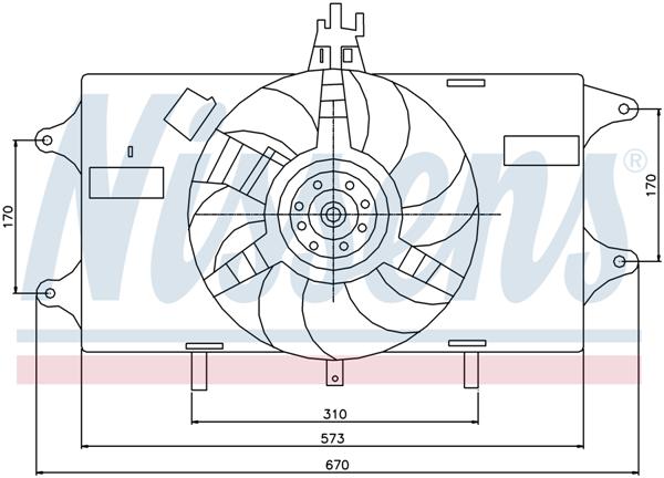 Ventilatoren Nissens Ventilator Fiat Doblo 1.2 01-