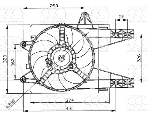 Ventilatoren Nissens Ventilator Fiat Punto I 93-
