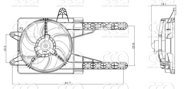 Ventilatoren Nissens Ventilator Fiat Punto I 93-