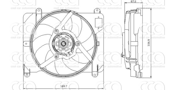 Ventilatoren Nissens Ventilator Fiat Punto I 93-