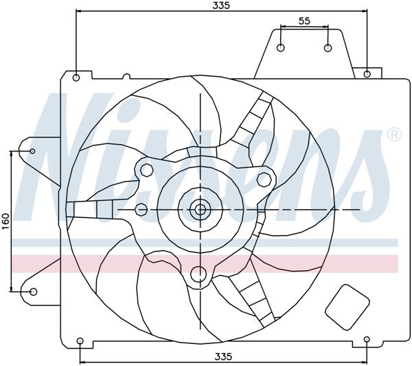 Ventilatoren Nissens Ventilator Fiat Punto I TD 93-