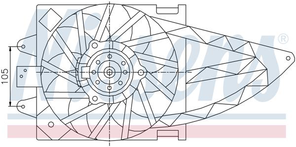 Ventilatoren Nissens Ventilator Fiat Panda 1,1-1,2 +ac 03-