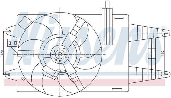 Ventilatoren Nissens Ventilator Fiat Punto 03-
