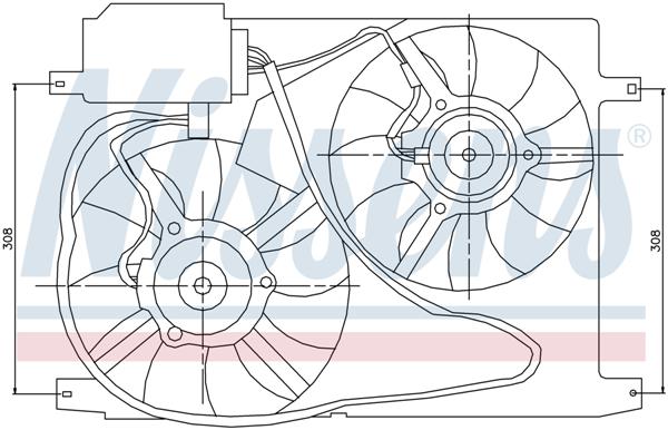 Ventilatoren Nissens Ventilator Land Rover Freelander 97-