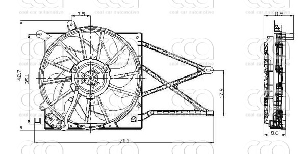 Ventilatoren Nissens Ventilator Opel Astra / Zafira 1,2 98-