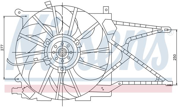 Ventilatoren Nissens Ventilator Opel Astra Zafira TD 98-