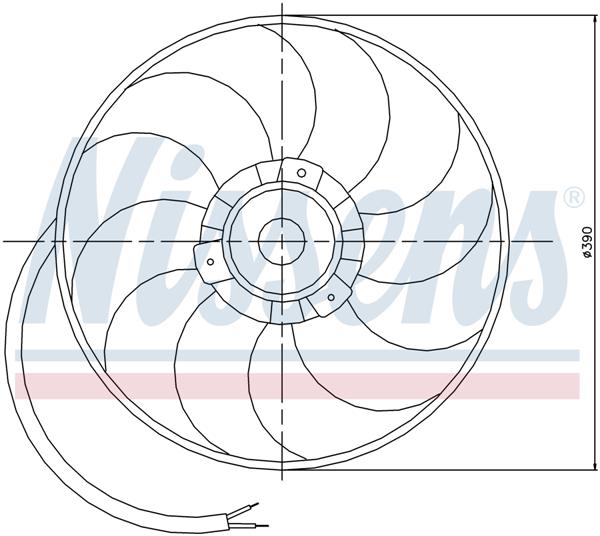 Ventilatoren Nissens Ventilator Opel Corsa C 01-