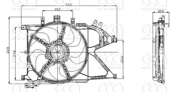 Ventilatoren Nissens Ventilator Opel Corsa C 1,6-1,8 00-