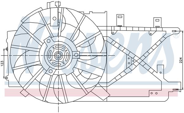 Ventilatoren Nissens Ventilator Opel Vectra B 1,7TD 95-