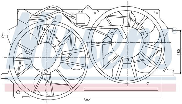 Ventilatoren Nissens Ventilator Ford Focus  98-