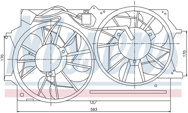 Ventilatoren Nissens Ventilator Ford Focus  TD 98-