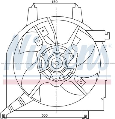 Ventilatoren Nissens Ventilator Mazda Demio 98-