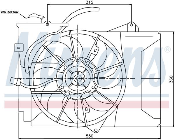 Ventilatoren Nissens Ventilator Toyota Yaris 99-