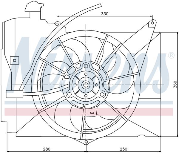 Ventilatoren Nissens Ventilator Toyota Yaris 99-