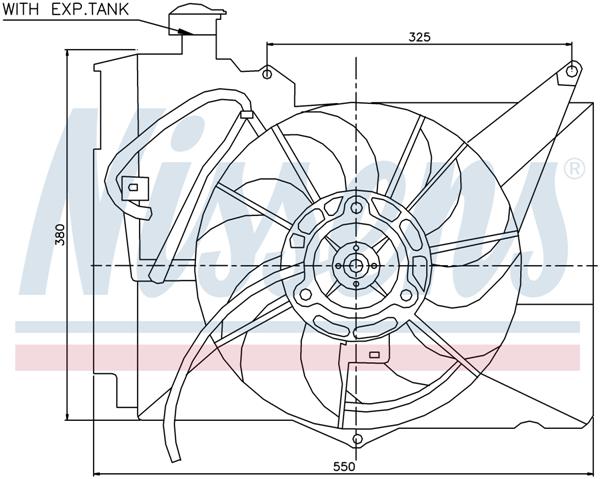 Ventilatoren Nissens Ventilator Toyota Yaris 99-