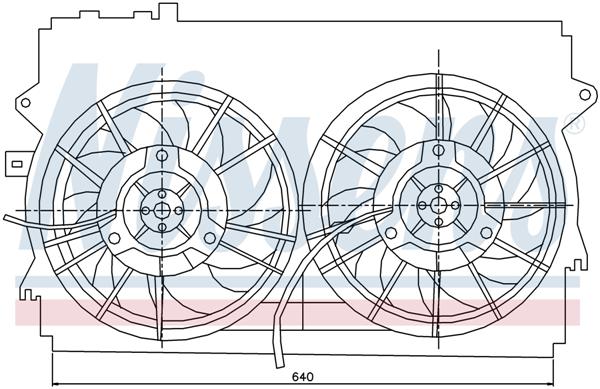 Ventilatoren Nissens Ventilator Toyota Corolla 00-