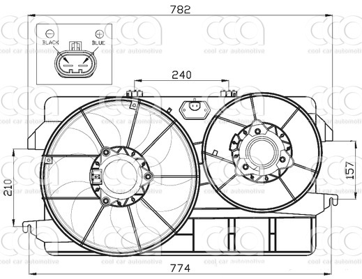 Ventilatoren Nissens Ventilator Ford Transit Connect +AC 02-